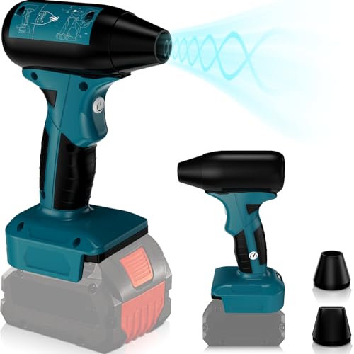 Für Bosch Professional 18V System Lithium-Ionen Akuu Jet Trockengebläse, 130000 U/min Druckluft Duster, Einstellbarer Luftduster, Jet Lüfter Mini Gebläse für Auto, Computer, Tastatur (keine Batterie)