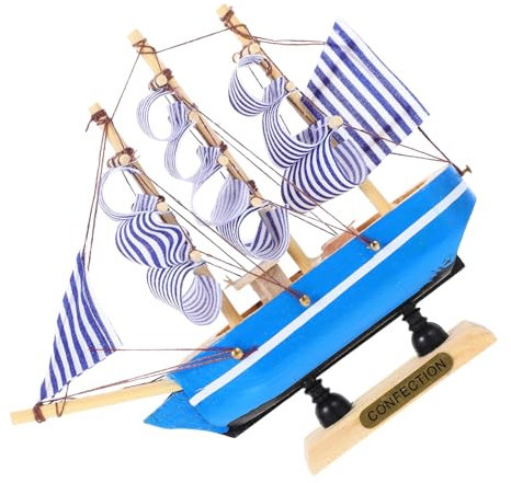 JECOMPRIS Tortendekoration Segelboot für Abschlusskuchen und Tisch