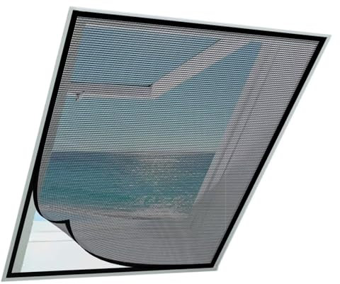 Mosquitera para Ventanas, Negro 80x100cm Mosquitera Plegable para Ventanas Correderas, Sin Necesidad De Taladrar, para Ventanas De Terraza, Cocina, Pasillo