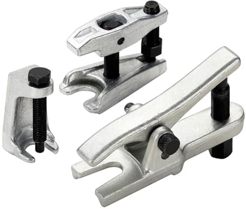 Greluma 3 Piezas Juego separador rótula universal,kit extractor de rótula de dirección,herramienta de extracción para el servicio parte delantera mayoría automóviles,camiones y vehículos todo terreno