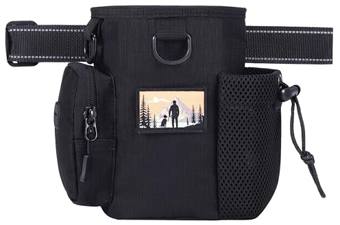 YUNXANIW Durable Dog Treat Pouch - Adjustable Waist Belt, Dog Walking Bag for Pet Training, Walks & Outdoor Activities (Standard)