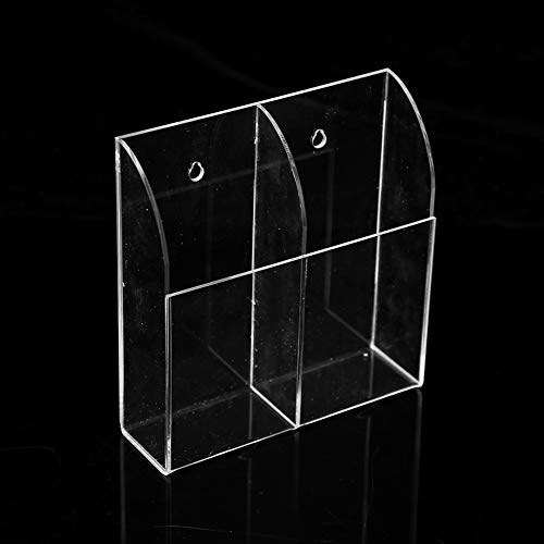 TARSHYRY Remote Control Organizer Clear Desk Storage Box for Living Room Bedroom Office, Home DVD TV Cell Phone Stand Holder Acrylic Storage Box