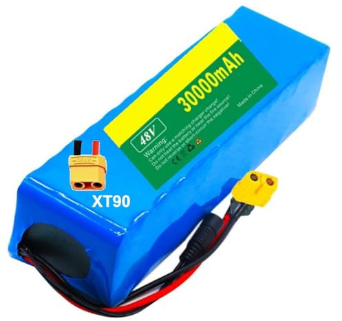 48V 30Ah Ebike Battery Pack 13S3P Waterproof Batteries With Charger For 1000W 500W Ebike Motorcycle Go-Kart Scooter Electric Wheelchair High Power Battery