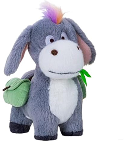 Xiyocadt Esel Kuscheltier, 27/38/50/65cm Klein Plüschtier, Stofftier Plüsch Puppe Kuscheltiere, Geschenk für Jungen Mädchen (grau,27cm)