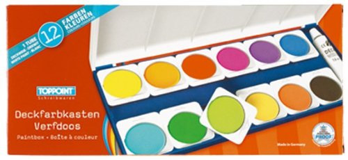 Stylex 12er Schuldeckfarbkasten