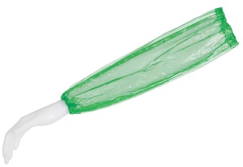 PE Ärmelschoner, 40 x 20 cm, Farbe grün, Polyethylen, Med-Comfort: dank beidseitigem Gummizug dauerhaft gut sitzender und schützender Ärmelschoner als farbige Schutzkleidung kaufen.