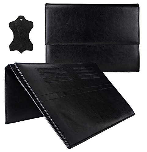 eFabrik Funda protectora para tablet bq Aquaris M10 (10.1), funda Case Cover Sleeve accesorio de piel, color negro