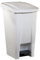 ROSSIGNOL Poubelle mobile Basic à pedale plastique blanc 60 litres
