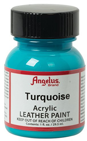 Angelus Unisex's 50-1948-A7 Pintura acrílica para cuero, turquesa, estándar de 1 oz
