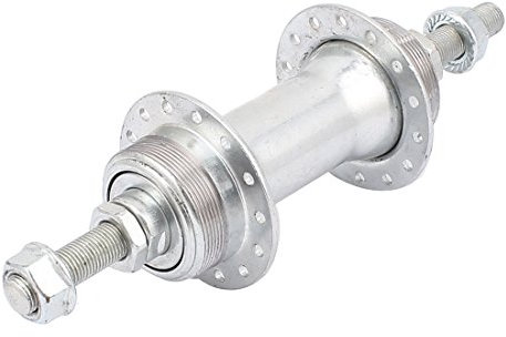 sourcing map Bicicletta pedalando 28 Fori Metallo Disco mozzo Ruota Posteriore Argentato