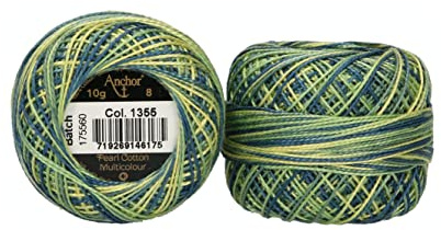 Anchor Perlgarn 8 Multicolor, 4518008-01355, Farbe:1355, Stickgarne