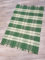 Kottig Fleckerlteppich Handweb Fleckerl Teppich ULM 120x170 cm 100% Baumwolle Karo grün