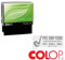 COLOP Printer Stempel Green Line 40 | mit individueller Textplatte/Logo | 23 x 59 mm - 6 Zeilen Gehäusefarbe grün