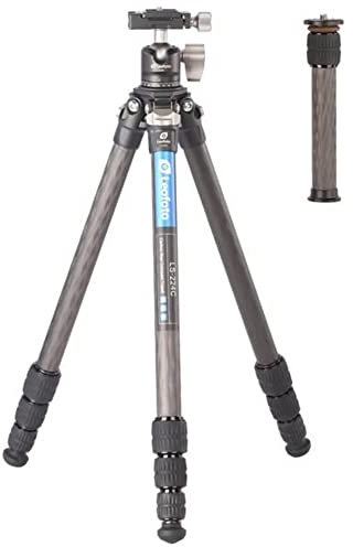 Leofoto - Ranger - Trépied en Carbone pour appareils Photo - Tête à rotule Incluse - Capacité de Charge de 6kg - Pieds Extensibles - Hauteur: 5,7 cm - 109 cm - LS-224C + Tête à rotule LH-25