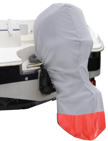 Oceansouth volle Außenbord Abdeckung (Grau) (40-100HP) psn Abdeckung Roller Motorrad Quad abdeckplane außenbordmotor außenborder ps Engine e Motor Boot persenning aussenborder