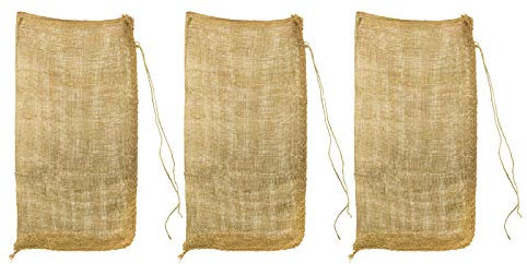 Deko Jutesack Kartoffelsack Jute Dekosack 20 kg 30x60 cm 230g/m² 3er Set 3 St