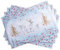 Maison d' Hermine Stoff-Tischset, 100% Baumwolle Set mit 4, dekorativ, waschbar, Ostern, Tischsets für Essen, Zuhause, Hochzeit, Buffet, Fairytale Forest – Erntedankfest/Weihnachten (33cm x 48cm)