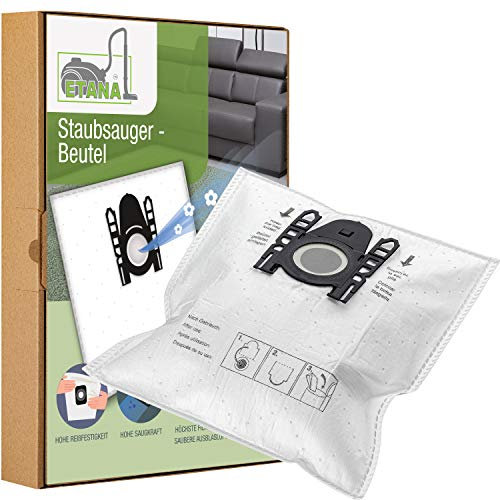 Bolsa para aspiradora Etana compatible con Siemens VSZ6 .. Z6.0 / Z 6.0/1800 / 2500 W WATT .. SERIE - 10 unidades de bolsa de polvo