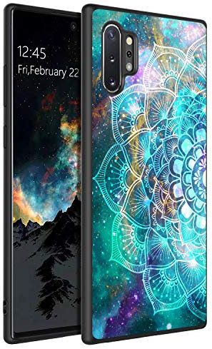 BENTOBEN für Samsung Galaxy Note 10 Plus Hülle, Handyhülle Samsung Note 10 Plus Case Slim dünn Mandala Nebula Muster PC Schale mit TPU Bumper Kratzfest Schutzhülle Hülle für Samsung Note 10 Plus