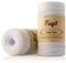 Fuyit Corde Macramé 3mm, 200m 100% Coton Naturelle Cordelette pour Décoration, Bricolage, Emballages de Cadeau, Jardinage - Beige