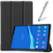 Artfeel Coque pour Lenovo Tab M10 Plus TB-X606F,Étui Cuir à Rabat Mince Léger avec Support Pliable,Réglable Multi-Angle Béquille Folio Flip Tablette Housse,Noir