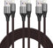 FEEL2NICE iPhone Charger Cable [MFi Certified],(3 Pack 2M) Nylon Braided Lightning Cable, iPhone Charging Cord USB Cable