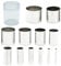 12PCS Emporte Piece Rond Cercle Patisserie Emporte pièces Cuisine pour Biscuits Pâtes à Sucre Gâteaux Emporte Piece Biscuit Cookie Cutter