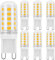 DiCUNO G9 LED Bulb Dimmable Warm White 2700K, 30W Halogen Equivalent, 2.6W, 260LM, Energy Saving G9 LED Light Bulbs for Chandelier, Ceiling Lights, 6 Pcs