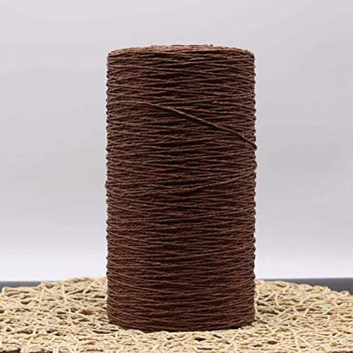 XIUPO 500g/roll Raffia Straw Yarn Dyed Crochet Yarn For DIY Knitting Summer Straw Hat Handbags Cushions Baskets Material