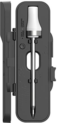 HerQs Pin Probe - Grillthermometer - Kabelloses Fleischthermometer - Kerntemperaturmesser - bis zu 500°C - 100m Bluetooth - Meater - Für Grill, Ofen, Pfanne, Heißluftfritteuse und Sous-Vide