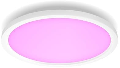 Philips Hue White Ambience Surimu Panelleuchte, weiß, rund, 40W, alle Weißschattierungen, steuerbar via App, kompatibel mit Amazon Alexa (Echo, Echo Dot)