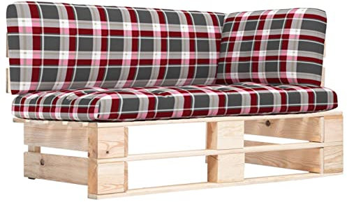 CIADAZ Garten-Paletten, Lounge Gartenmöbel, Gartenlounge, Loungemöbel, Balkon Lounge, Balkon Garnitur, Sitzlounge Garten,-Ecksofa Imprägniertes Kiefernholz