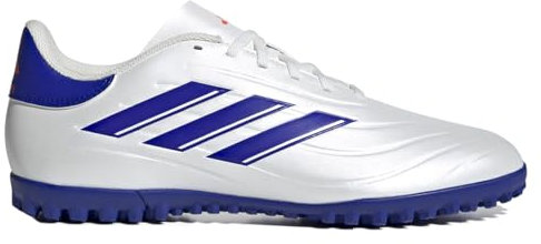 adidas Copa Pure II Club Football Boots Turf, Botas de fútbol Unisex Adulto, Footwear White/Lucid Blue/Solar Red, 42 EU