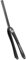 YIWENG 25,4 mm Ultraleicht Vollcarbon Rennrad Gabel 700C Radfahren Fixed Gear Bike Gabel Fixie Bike Vorderradgabel 25,4 mm,Fahrrad Gabeln