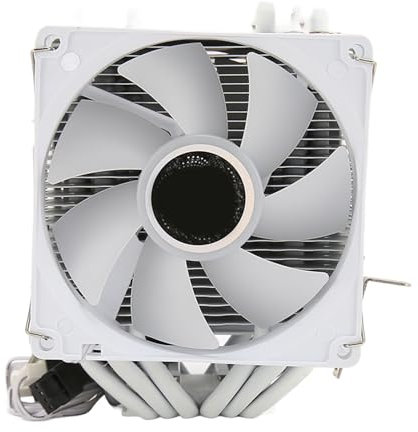 Elprico Ventilateur de Refroidissement de Processeur RVB, 6 Caloducs, 3 Broches, Refroidisseur D'air Silencieux pour Processeur Intel 775 1150 1151 1155 1156 1200 1700 1356 1366 AMD FM1