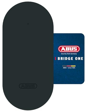ABUS WLAN-Bridge One – Smart Home Fernzugriff & Sprachsteuerung | Steuerung von ABUS One Schlössern per App - Zugriffsverwaltung, AES-128-Bit-Verschlüsselung, Keycard inklusive
