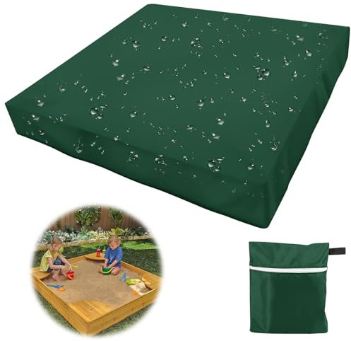Bâche Bac à Sable, 150x150x20cm Couverture de Bac à Sable, Housse de Bac à Sable, Tissu Oxford Bâche de Protection étanche pour Bac à Sable, Housse Bac à Sable, Housse de Protection pour bac à Sable