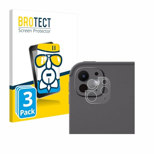 BROTECT Schutzglas für Apple iPad Pro 13 2024 | (NUR Kameraschutz) 3 Stück Transparenter Displayschutz Made in Germany Schutzfolie Panzer Folie Glas 9H Clear