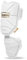 Franklin Sports Baseball Elbow Guard - PRT Series Adult Baseball + Softball Elbow Shield for Batting - Protective Elbow + Forearm Pad - Right + Left Hand Hitters - White/Gold - One Size - Adult
