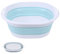 SiHuiTu Bassine carrée pliable pour camping, caravane, extérieur (5 l, bleu)