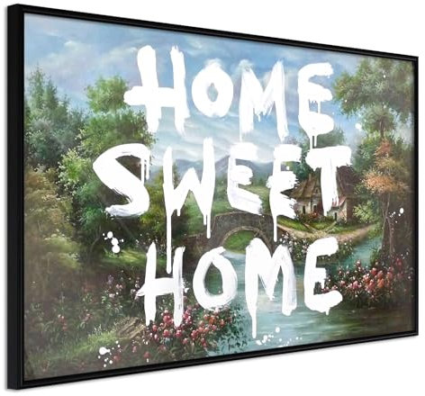 KunstLoft Poster 'Dream House' 30x20cm | Schwarzer Bilderrahmen | Full-HD-Druck auf hochwertigem Papier