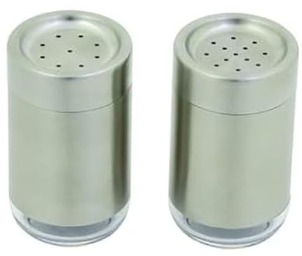 KitchenAid Salt and Pepper Shaker Set, Stainless Steel, Set of 2
