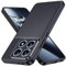 Oududianzi - Cover per Xiaomi 14T Pro 5G [Texture Fibra di Carbonio] Custodia Xiaomi 14T Pro 5G Silicone TPU Morbido Antiurto - Nero