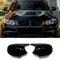 Jinpengyong Spiegelkappen, 1 Paar Auto Rückspiegel Kappe Tür Abdeckung für BMW E81 E82 E87 E88 LCI E90 E91 2009-2011 E92 E93 2010-2013 Glänzend Schwarz (For 1er E81 E87&3er E90 E91 E92 E93 LCI)