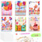 SHMSHNG Geburtstagskarte,6er Set Happy Birthday Geburtstag, DIY Geburtstagskarten, 5D Diamond Painting Deko Geburtstag Glückwunschkarten für Frau Männer Kinder