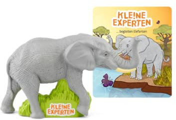 tonies Hörfigur für Toniebox, KLE!NE Experten begleiten Elefanten, Hörspiel mit spannendem Wissen für Kinder ab 3 Jahren, Spielzeit ca. 63 Minuten