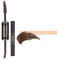 Mascara couleur à double extrémité Waterproof Long Lasting Thick Colour Mascara Eye Makeup (4 MARRON FONCÉ, Taille unique)