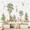 wondever Wandtattoo Waldtiere Baum Groß Wandaufkleber Tiere Bär Reh Pusteblume Wandsticker Wanddeko für Kinderzimmer Babyzimmer Schlafzimmer