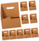 Ciieeo 10 Piezas Portavasos de papel kraft ranura café portavoz bebidas portavasos de cafe accesorios para camiones de comida bandeja de papel para llevar botellero Khaki
