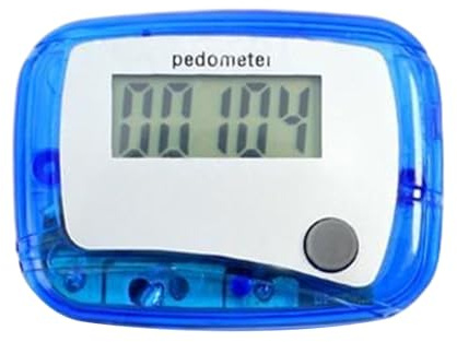 Kilometerzähler Für Walking, Schrittzähler, Digitaler Schrittzähler Mit LCD Display Und Tagesziel-Anzeige Für Outdoor Sport, Fitness, Wandern, Joggen, Schwimmen Und Indoor Training
